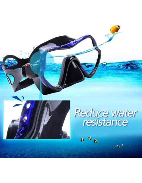 Máscara de Buceo Snorkel EXP VISION EX-1500 Azul 180 Máscara de Buceo Snorkel EXP VISION EX-1500 Azul 180