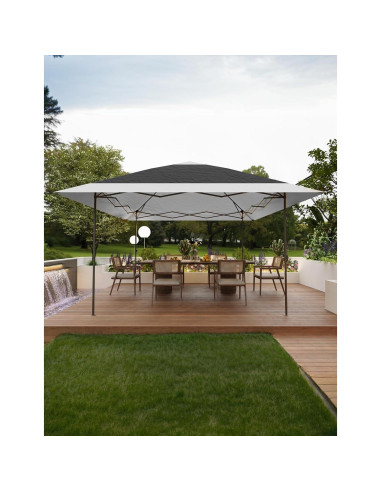 Gazebo Pop Up PeakPursuit 3.96x3.96m Gris con Mosquitera