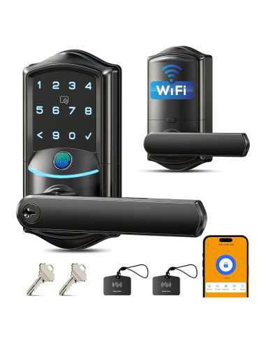 Cerradura Inteligente WiFi Veise VE029 con Huella Dactilar