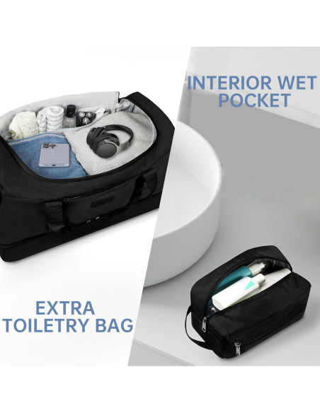 Bolsa de Viaje ETRONIK XL Negra con Compartimento para Zapatos Bolsa de Viaje ETRONIK XL Negra con Compartimento para Zapatos