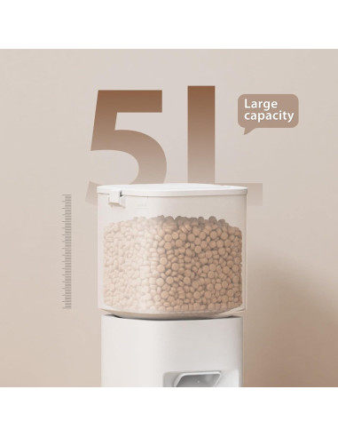 Comedero Automático DUDUPET 5L para Gatos - Programable 10 Comidas