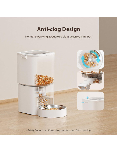 Comedero Automático DUDUPET 5L para Gatos - Programable 10 Comidas Comedero Automático DUDUPET 5L para Gatos - Programable 10 Comidas