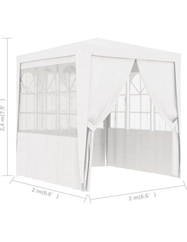 Carpa Profesional ZQQLVOO 2.01x2.01m Blanca Resistente UV y Agua
