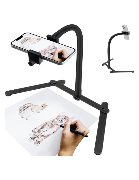 Soporte de Teléfono Ajustable Mippko con Brazo Flexible 50 cm Soporte de Teléfono Ajustable Mippko con Brazo Flexible 50 cm