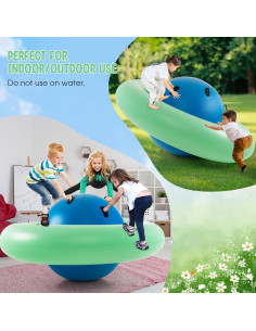 Costzon Rockero Domo Inflable 223 cm para Niños - Juguete de Equilibrio 2