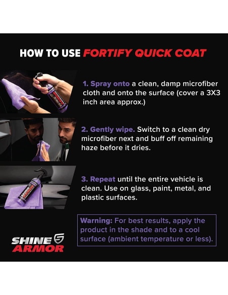 Spray Cerámico Shine Armor Fortify Quick Coat 473ml 3 en 1 Spray Cerámico Shine Armor Fortify Quick Coat 473ml 3 en 1
