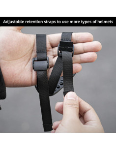 Montura de Correa de Barbilla Magnética SOH para Casco de Motocicleta 2