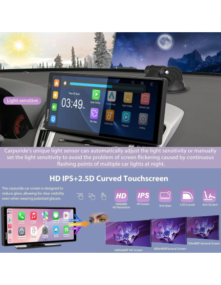 Estéreo Carpuride W904 10.26" con Cámara 4K y Android Auto Estéreo Carpuride W904 10.26" con Cámara 4K y Android Auto