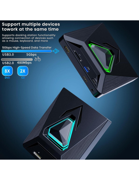 Reproductor de DVD 6-en-1 Aelrsoch SY-913 HDMI USB 1080P Reproductor de DVD 6-en-1 Aelrsoch SY-913 HDMI USB 1080P