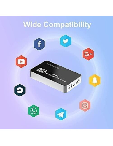 Tarjeta de Captura de Video 4K HDMI DigitPro USB 3.0