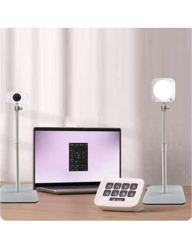 Soporte de Luz de Mesa Acetaken TSLHL-ACT-001 43.2cm Blanco