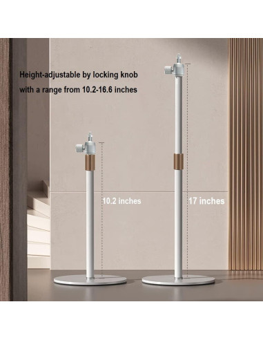 Soporte de Luz de Mesa Acetaken TSLHL-ACT-001 43.2cm Blanco