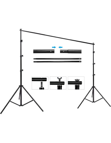 Kit de Estudio Fotográfico HYJ-INC con Fondos y Iluminación