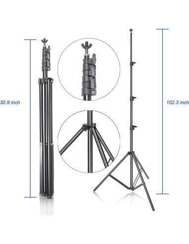 Kit de Estudio Fotográfico HYJ-INC con Fondos y Iluminación