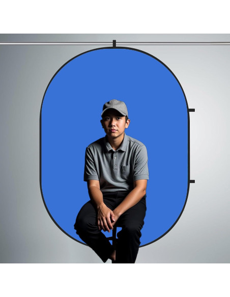 Fondo Plegable Pop-Up Kate 1.5x2m Azul/Verde para Fotografía Fondo Plegable Pop-Up Kate 1.5x2m Azul/Verde para Fotografía
