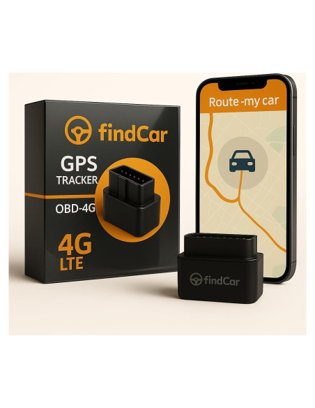 Rastreador GPS 4G findCar OBD para Vehículos - Tiempo Real, Historial y Alertas Rastreador GPS 4G findCar OBD para Vehículos - Tiempo Real, Historial y Alertas