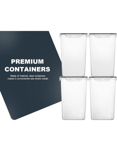 Contenedores de Almacenamiento Herméticos M MCIRCO 6.5L - 4 Piezas Contenedores de Almacenamiento Herméticos M MCIRCO 6.5L - 4 Piezas