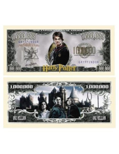 Billete Coleccionable Harry Potter 1 Millón en Soporte - Regalo Fans