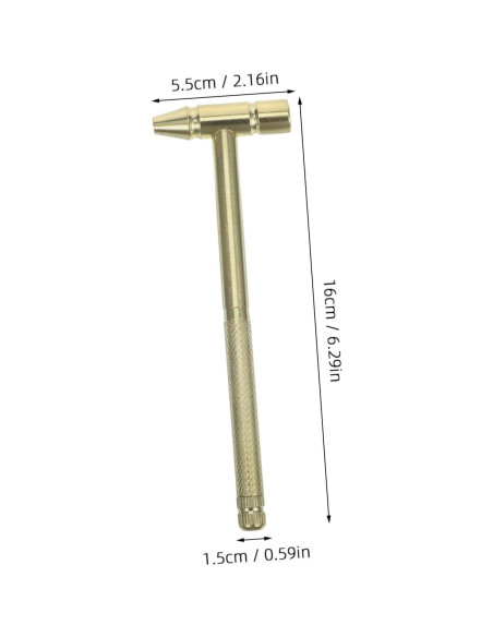 Martillo de Latón Macizo Veemoon Mini para Reparación de Relojes Martillo de Latón Macizo Veemoon Mini para Reparación de Relojes