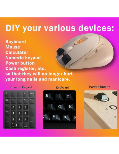 Etiquetas de Teclado Elevadas MERFUNTO 40 PCS Silicona Negra Etiquetas de Teclado Elevadas MERFUNTO 40 PCS Silicona Negra