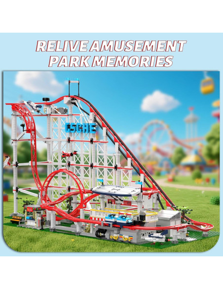 Set de Construcción Mould King 11014 Montaña Rusa Motorizada 3675 Piezas Set de Construcción Mould King 11014 Montaña Rusa Motorizada 3675 Piezas