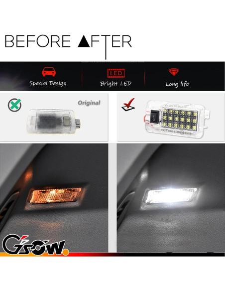Luz LED de Maletero para Toyota RAV4 2022-2025 GSOWO Blanca Luz LED de Maletero para Toyota RAV4 2022-2025 GSOWO Blanca