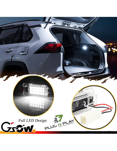 Luz LED de Maletero para Toyota RAV4 2022-2025 GSOWO Blanca