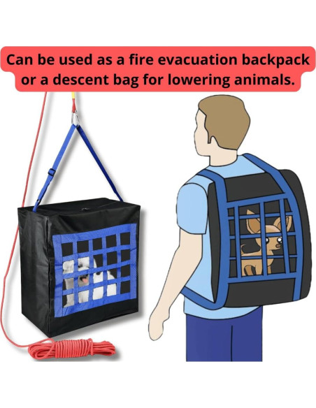 Bolsa de Evacuación de Incendios ISOP para Mascotas hasta 25kg Bolsa de Evacuación de Incendios ISOP para Mascotas hasta 25kg
