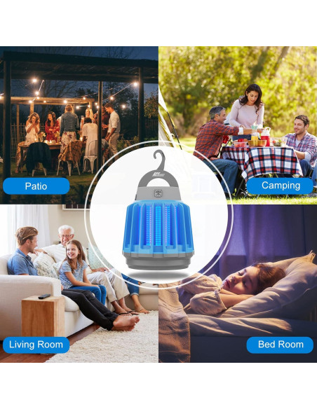 Trampa Insectos Solar Wisely 3-Pack Recargable USB-C Gris Trampa Insectos Solar Wisely 3-Pack Recargable USB-C Gris