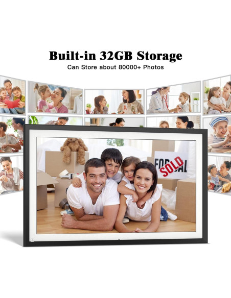 Marco de Fotos Digital 15.6" Nethgrow 32GB WiFi FHD 1080P Marco de Fotos Digital 15.6" Nethgrow 32GB WiFi FHD 1080P