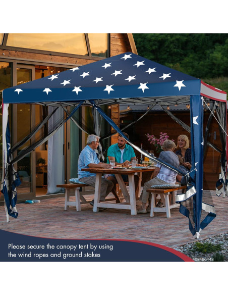 Carpa Plegable Tangkula 10x10 Pies con Malla y Altura Ajustable Carpa Plegable Tangkula 10x10 Pies con Malla y Altura Ajustable