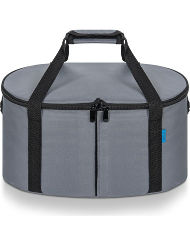 Bolsa de Viaje Aislante LASUK para Olla Lenta 4-8 Qt Gris