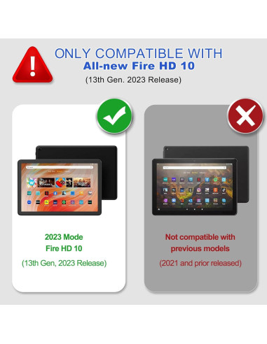 Funda protectora para tableta Amazon Fire HD 10 2023 BRAECNstock
