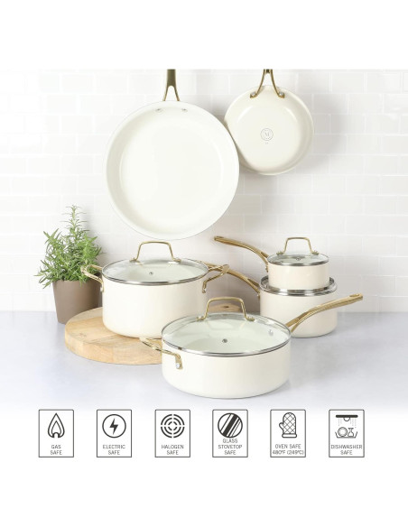 Juego de Utensilios de Cocina 10 Pzas Martha Stewart Cerámico Juego de Utensilios de Cocina 10 Pzas Martha Stewart Cerámico