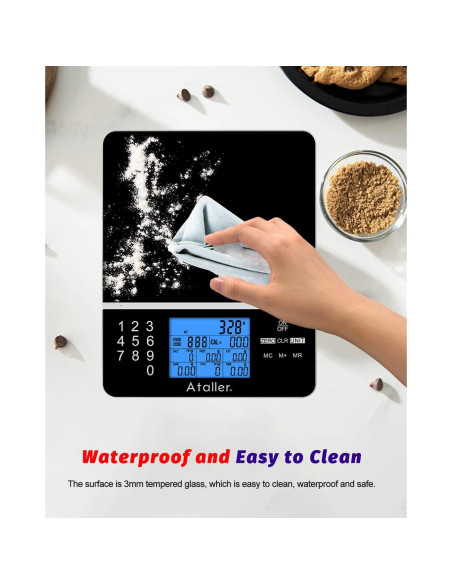 Báscula Digital de Alimentos Ataller con Calculadora Nutricional 5kg Báscula Digital de Alimentos Ataller con Calculadora Nutricional 5kg