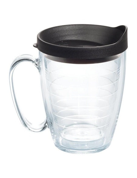 Taza de Viaje Tervis 16oz Aislada Doble Pared Tapa Negra Taza de Viaje Tervis 16oz Aislada Doble Pared Tapa Negra