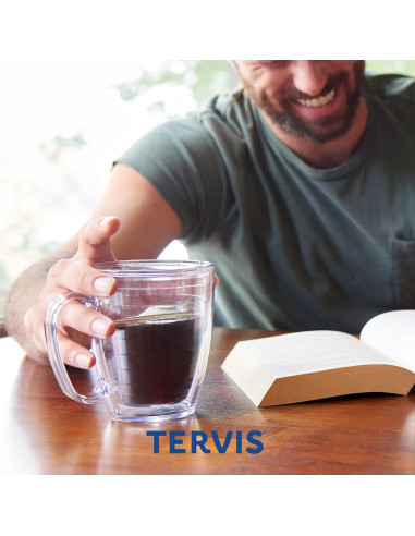 Taza de Viaje Tervis 16oz Aislada Doble Pared Tapa Negra