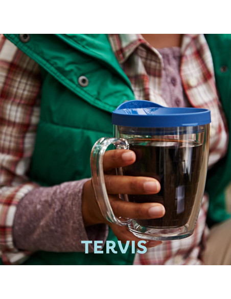 Taza de Viaje Tervis 16oz Aislada Doble Pared Tapa Negra Taza de Viaje Tervis 16oz Aislada Doble Pared Tapa Negra