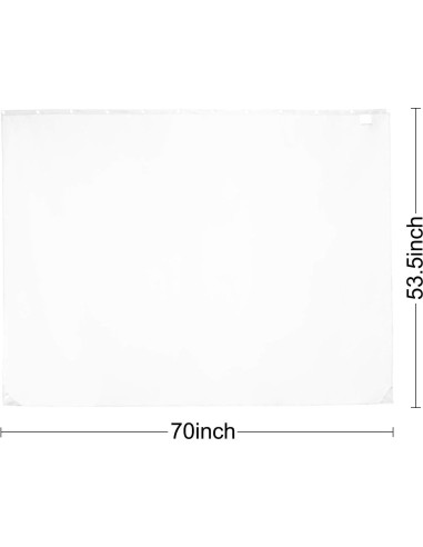Cortina de Ducha Impermeable N&Y HOME 177.8x137.2 cm Blanca