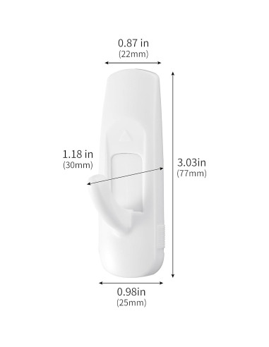 Ganchos de Pared MOVELYST Medianos 18 Piezas + 24 Tiras Adhesivas