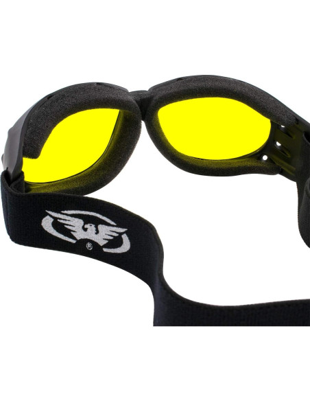 Gafas de Moto Global Vision Eliminator Lentes Amarillos UV400 Gafas de Moto Global Vision Eliminator Lentes Amarillos UV400