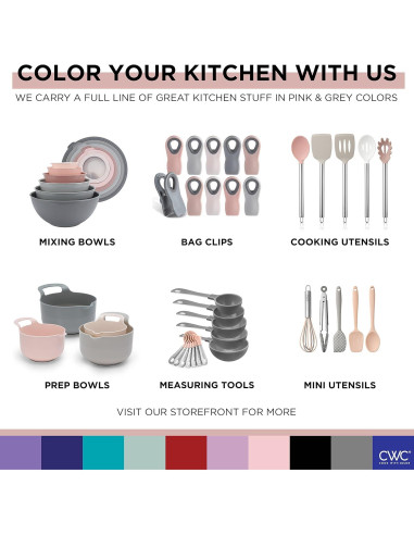 Juego de Bolas Nidificables Cook with Color Rosa 8 Piezas