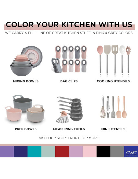 Juego de Bolas Nidificables Cook with Color Rosa 8 Piezas Juego de Bolas Nidificables Cook with Color Rosa 8 Piezas