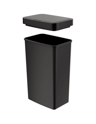 Basurero Automático SPABOY 50L con Sensor de Movimiento Negro