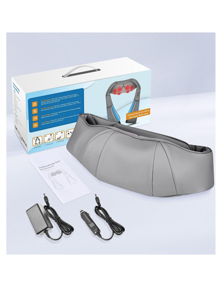 Masajeador de Cuello y Espalda KUZARO Shiatsu con Calor 4D Masajeador de Cuello y Espalda KUZARO Shiatsu con Calor 4D