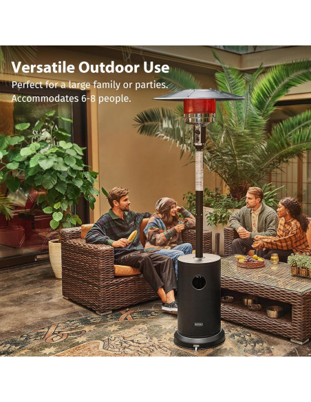 Calentador de Patio EAST OAK 50,000 BTU Propano Negro Calentador de Patio EAST OAK 50,000 BTU Propano Negro
