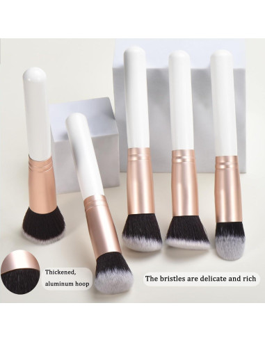 Set de 14 Pinceles de Maquillaje Blancos YJ-Anyue