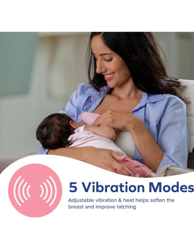 Masajeador de Lactancia Dr Talbot - 5 Modos de Vibración y Calor