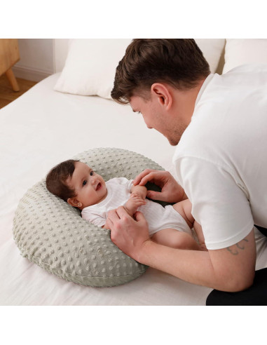 Almohada de Lactancia QUENESS BABY Semicircular 55.88x44.96cm