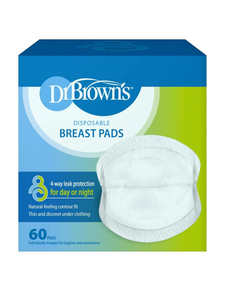 Almohadillas desechables para lactancia Dr. Brown 60 unidades Almohadillas desechables para lactancia Dr. Brown 60 unidades